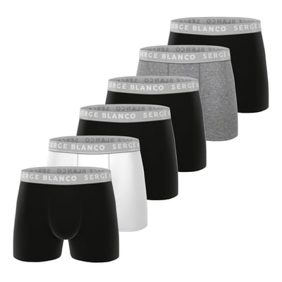 Lot De 6 Boxers Coton SERGE BLANCO