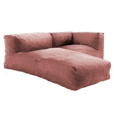 Salon de jardin modulable avec 1 fauteuil d'angle et 1 méridienne, MIXI OVIALA