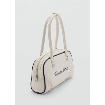 Sac porté épaule message imprimé MANGO