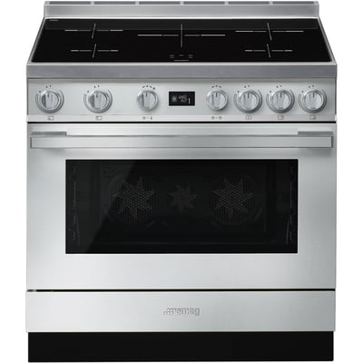 Piano de cuisson induction 5 feux 90 cm CPF9IP SMEG