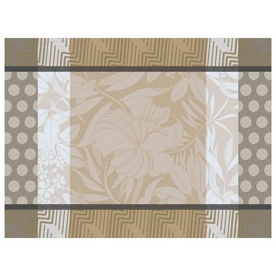 Set de table enduit en Coton, NATURE URBAINE LE JACQUARD FRANCAIS