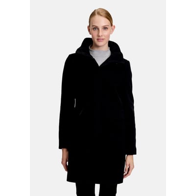 Manteau en laine à col droit GIL BRET