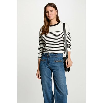 Pull col rond rayé MORGAN