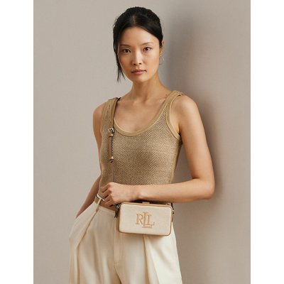 Sac pochette à bandoulière en toile et cuir WITLEY LAUREN RALPH LAUREN
