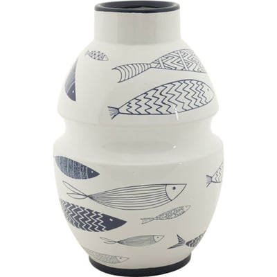 Vase en céramique décor poisson MODERN RECOLLECTION