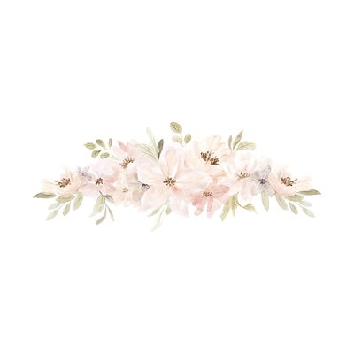 Stickers muraux Composition florale (aquarelle) APPOLINE LILIPINSO