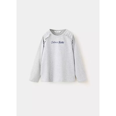 T-shirt brodé détail volanté MANGO BABY
