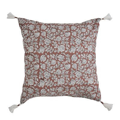 Housse de coussin en coton BLANC D’IVOIRE