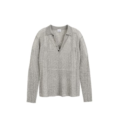 Pull col polo V tricot IKKS