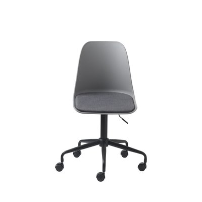 Chaise de bureau en plastique et métal - CURVI DRAWER