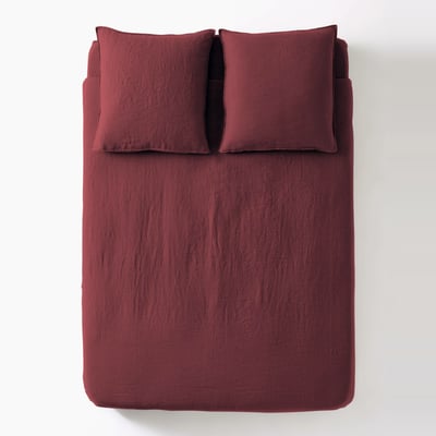 Housse de couette, 100% lin MONOPRIX