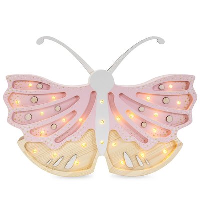 Lampe Veilleuse Papillon fraise crème LITTLE LIGHTS