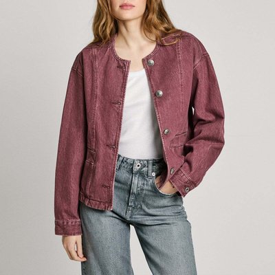 Veste À Col Rond En Jean PEPE JEANS