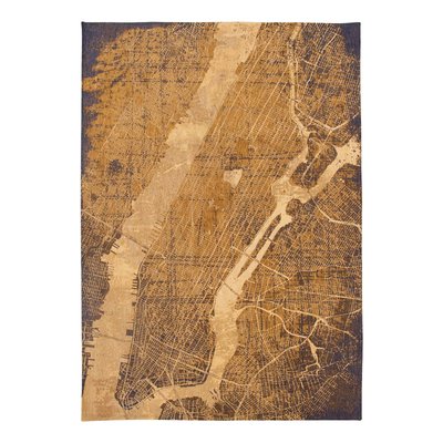 Tapis salon et chambre tissé plat GOLD CITY NOVATREND