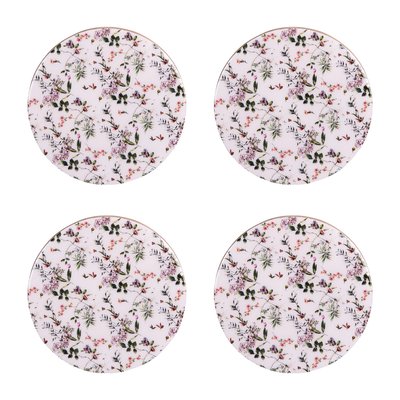 Set de 4 dessous de verre   10 cm-CHAMPÊTRE TABLE PASSION
