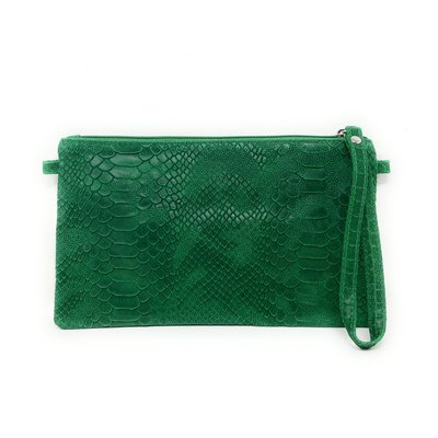 Sac à main pochette en cuir façon lézard DUNDEE OH MY BAG