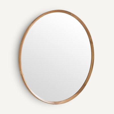 Miroir rond chêne massif, Diam 100cm, Orion AM.PM