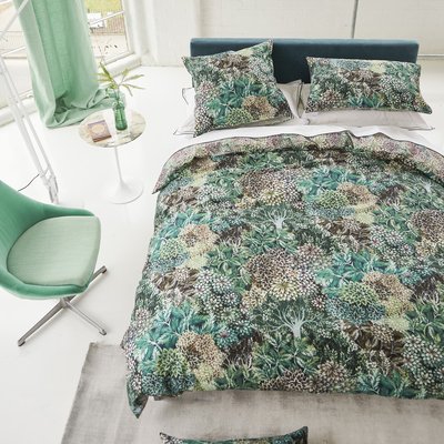 Housse de couette imprimée en satin de coton, MADHYA DESIGNERS GUILD