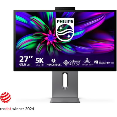 Ecran PC 5K Brillance 27E3U7903 27p IPS 5K HDR600 DCI P3 Thunderbolt4 RJ45 HDMI USB-C 96W KVM PHILIPS