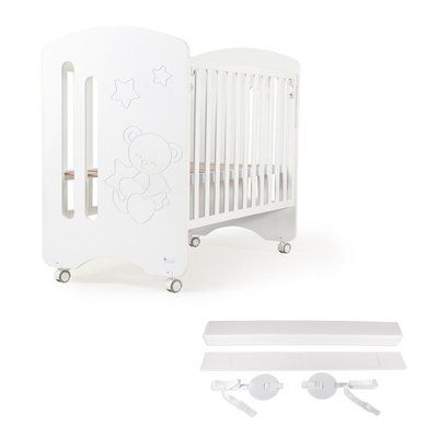 Lit Bébé 60x120 Lovely Blanc Kit Cododo INTERBABY