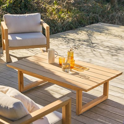Table basse de jardin en teck massif NOAH TIKAMOON