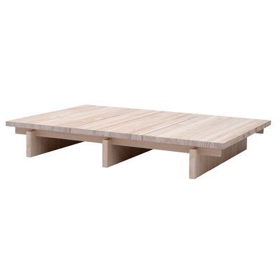 Table basse rectangulaire en pin massif verni NOVA NAAN FURNITURE