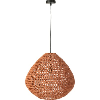 Plafonnier tressé  en métal design torsadé ambiance chaleureuse RECOLLECTION