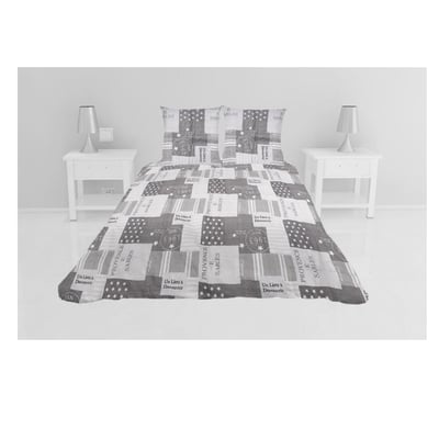 Couvre lit microfibre + taies Provence EDEN