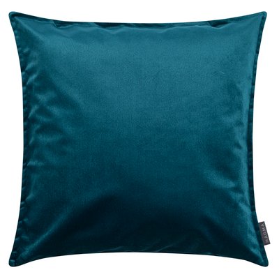 Housse de coussin velours avec volant piqué MARLA MAGMA HEIMTEX
