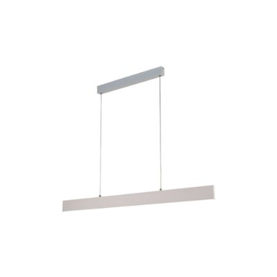 Grand Lustre Design Led Réglable En Métal Blanc Côme MILLUMINE