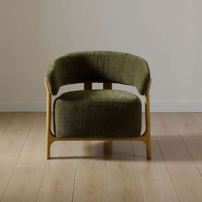 Ablo Curve Chenille Tub Chair ÉDITÉ
