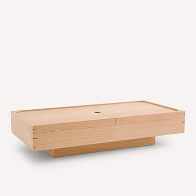 Table basse de rangement en chêne, Hibashi AM.PM