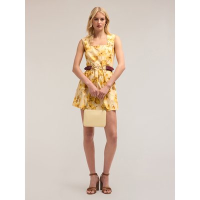 Mini robe en popeline de coton à motif floral MOTIVI