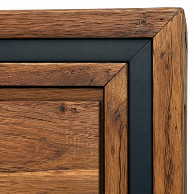 Buffet en bois recyclé de teck 2 portes 3 tiroirs VADOD PIER IMPORT