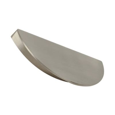 Poignée De Meuble , Forme 1/2 Lune, Nickelé Satiné, 98 Mm REI