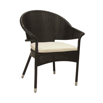 Fauteuil en polyrésine noir Lune AUBRY GASPARD