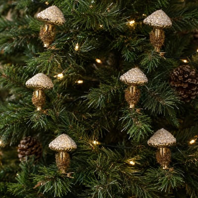 Set of 6 Mushroom Clip Tree Decorations SO'HOME