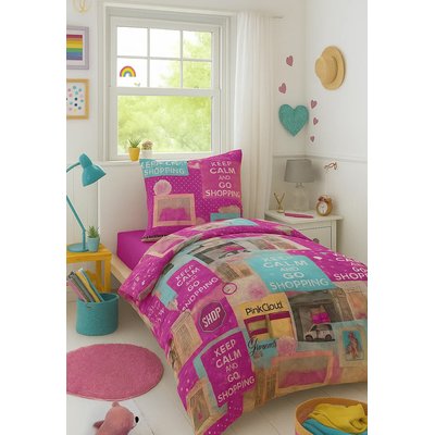Parure de lit enfant + taie en coton, Happy C DESIGN HOME TEXTILE