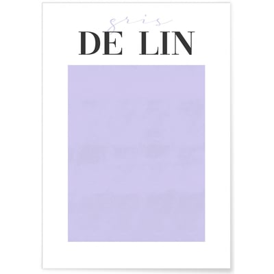 Affiche Gris de Lin L'AFFICHERIE