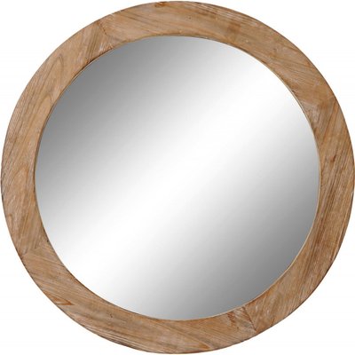 Miroir rond en bois, éco-chic RECOLLECTION