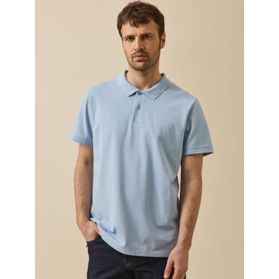 Polo uni maille piquée  coton biologique CYRILLUS
