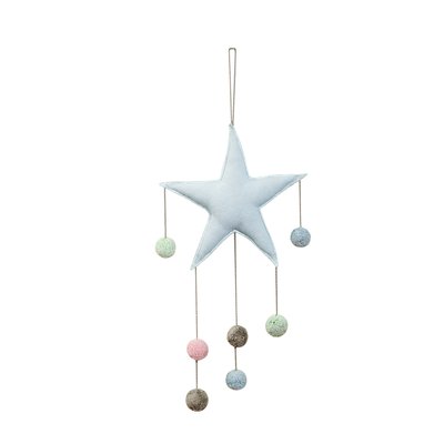 Déco murale enfant en coton, STAR HAPPY DECOR KIDS