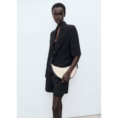 Short lin ceinture à nœud MANGO
