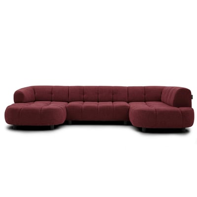 Canapé d'angle convertible  places en tissu chenille, LOVELY BOBOCHIC