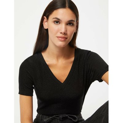 T-shirt manches courtes, col V MORGAN