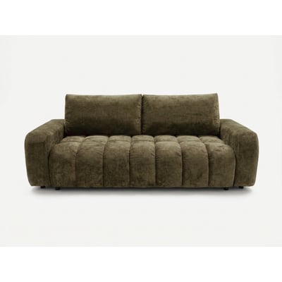 Canapé droit convertible 3 places en tissu lisse, JULES BOBOCHIC