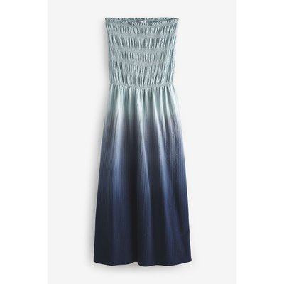 Robe bandeau mi-longue texturée en jersey NEXT