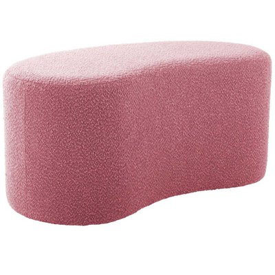 Pouf en tissu bouclette Ada Wave LEITMOTIV