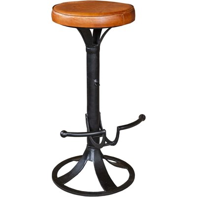 Fauteuil de bar assise en cuir Katy ANTIC LINE CRÉATIONS