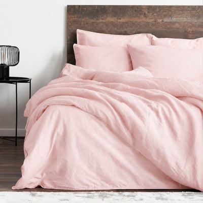 Parure housse de couette en lin et coton unie, LYNN C DESIGN HOME TEXTILE